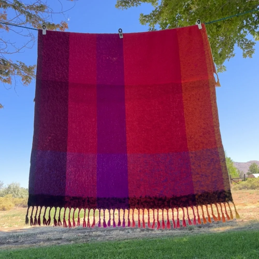 Metsovaara Mohair and Wool blankets. Made in Finland. Set of 2.